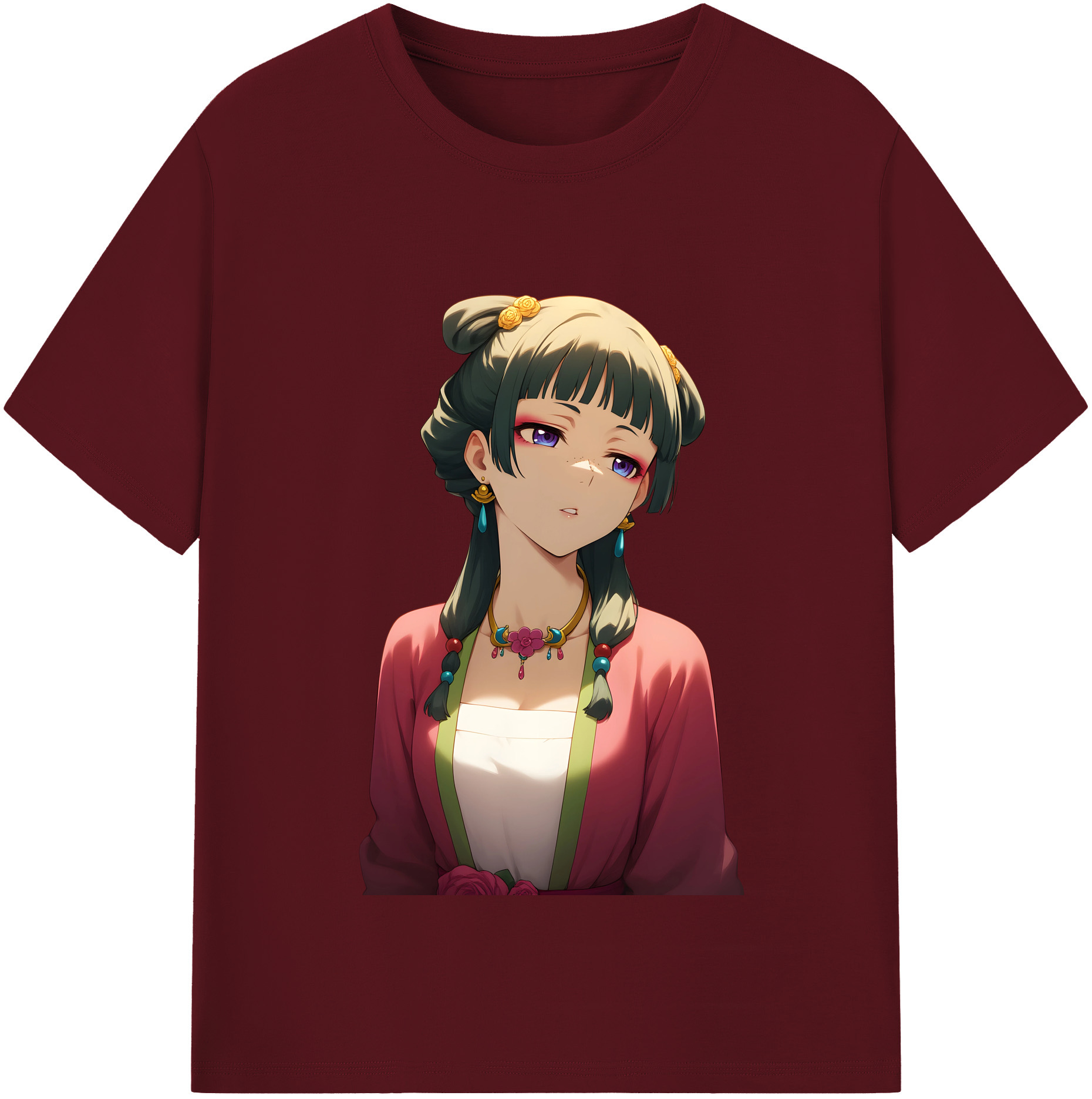 （画像用） 薬屋のひとりごと The Apothecary Diaries 綿100％半袖Tシャツ（フロントプリント）